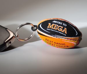 13 mega rugby key ring