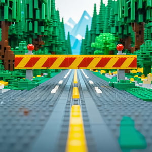 A road is blocked by a barrier