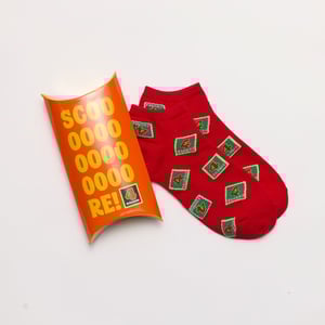 Four Square Lucky Dip Red Socks