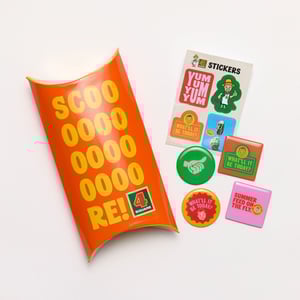 Four Square Lucky Dip Stickers and Magnets