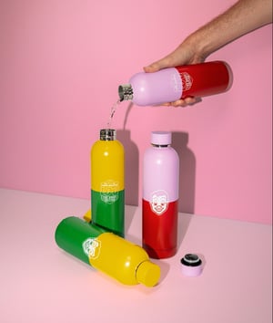 Four Square drink bottles made by Novelli