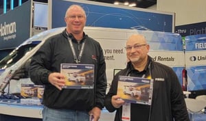 Attendees with a NovaBrix Holman Truck set at Work Truck Week 2025