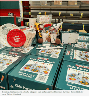 Novelli Bunnings birthday party pack 6