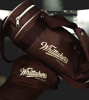 Whittakers packs includings mini insulated duffle bag and cap