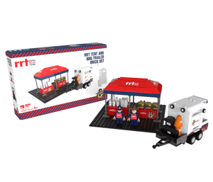 NovaBrix RRT tent and BBQ trailer brick set on white background