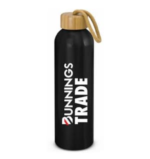 Bunnings Trade drink bottle with bamboo lid