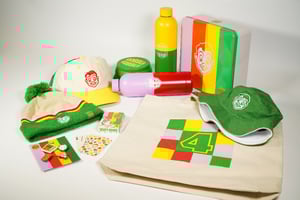 A range of Four Square branded merchandise