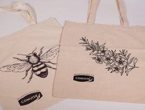 Two canvas Comvita branded gift bags