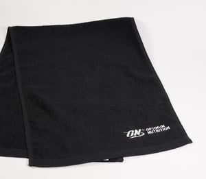 Novelli designed O.N. branded black sports towelr