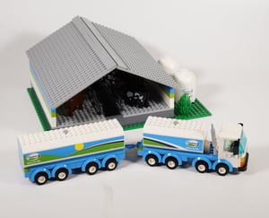 A NovaBrix Fonterra milking tanker truck and milking shed
